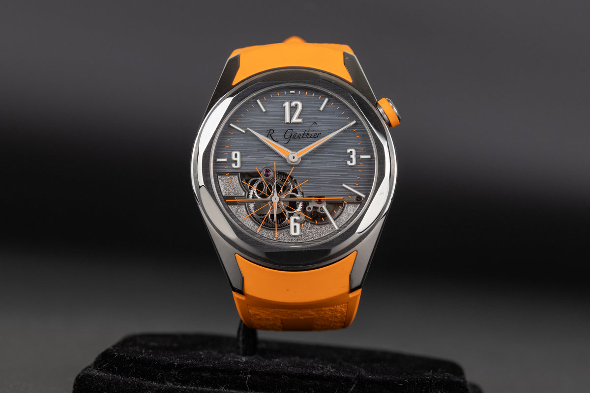 Romain Gauthier<br>MON00560 Titanium C6 Grey Openwork Dial