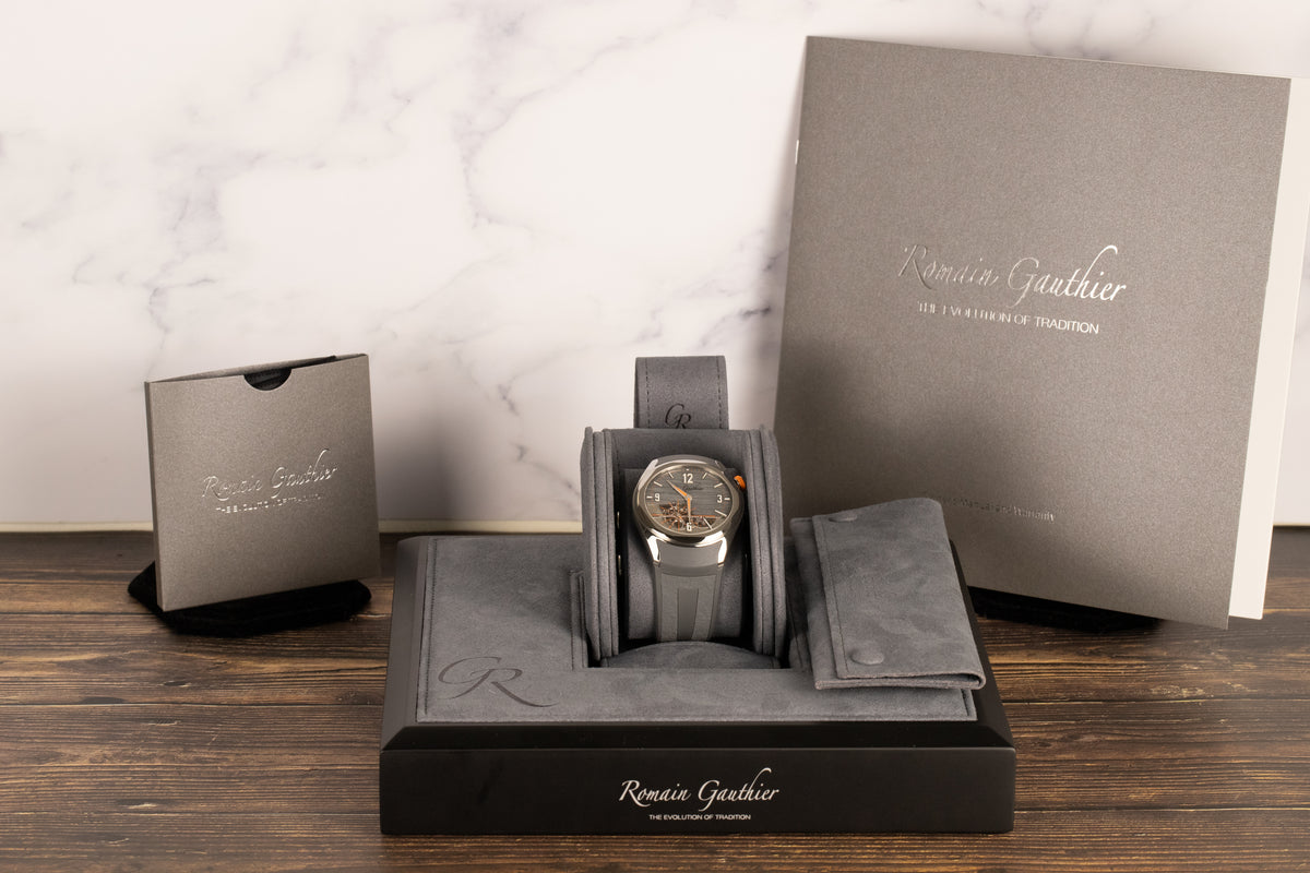 Romain Gauthier<br>MON00560 Titanium C6 Grey Openwork Dial