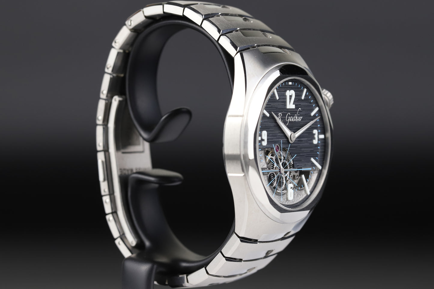 Romain Gauthier MON00560 Titanium C6 Grey Openwork Dial