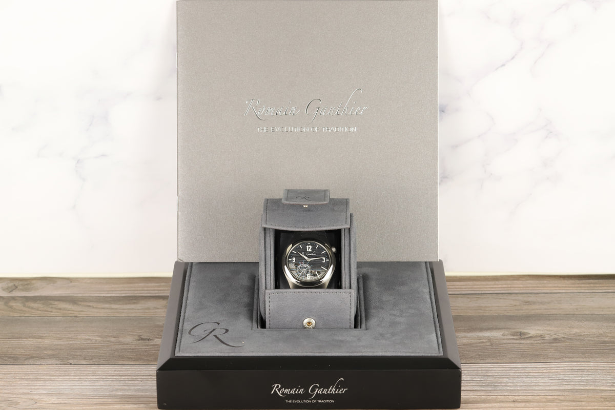 Romain Gauthier MON00560 Titanium C6 Grey Openwork Dial