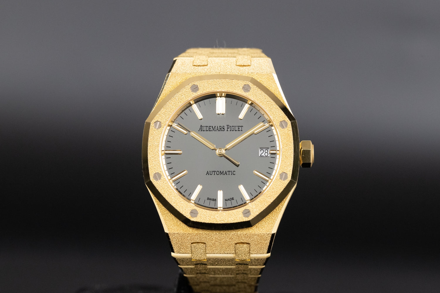 Audemars Piguet 15454BA Royal Oak 37mm Frosted Yellow Gold Mirror Dial Limited Edition of 300
