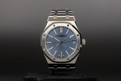 Audemars Piguet 15510ST Royal Oak Blue Dial 50th Anniversary