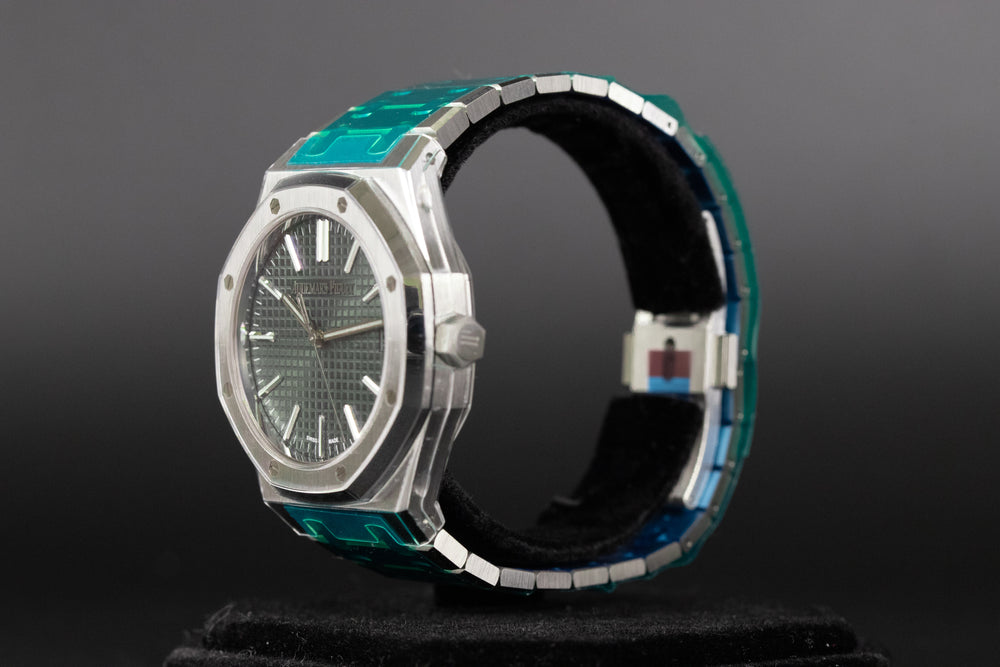 Audemars Piguet<br>15510ST Royal Oak Green Dial 50th Anniversary