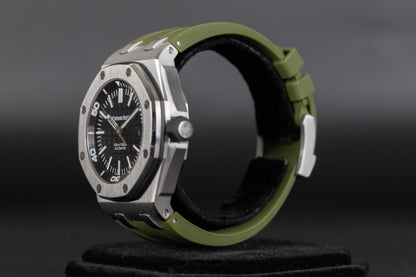 Audemars Piguet 15710ST Royal Oak Offshore Diver Black Dial