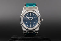 Audemars Piguet<br>16202ST Royal Oak Jumbo "50th Anniversary" Blue Dial