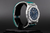 Audemars Piguet<br>16202ST Royal Oak Jumbo "50th Anniversary" Blue Dial
