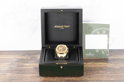 Audemars Piguet 26007BA Royal Oak Offshore 42mm Arnold Schwarzenegger Yellow Gold Brown Dial