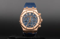 Audemars Piguet<br>26240OR Royal Oak Chronograph Flyback Blue Dial "50th Anniversary"