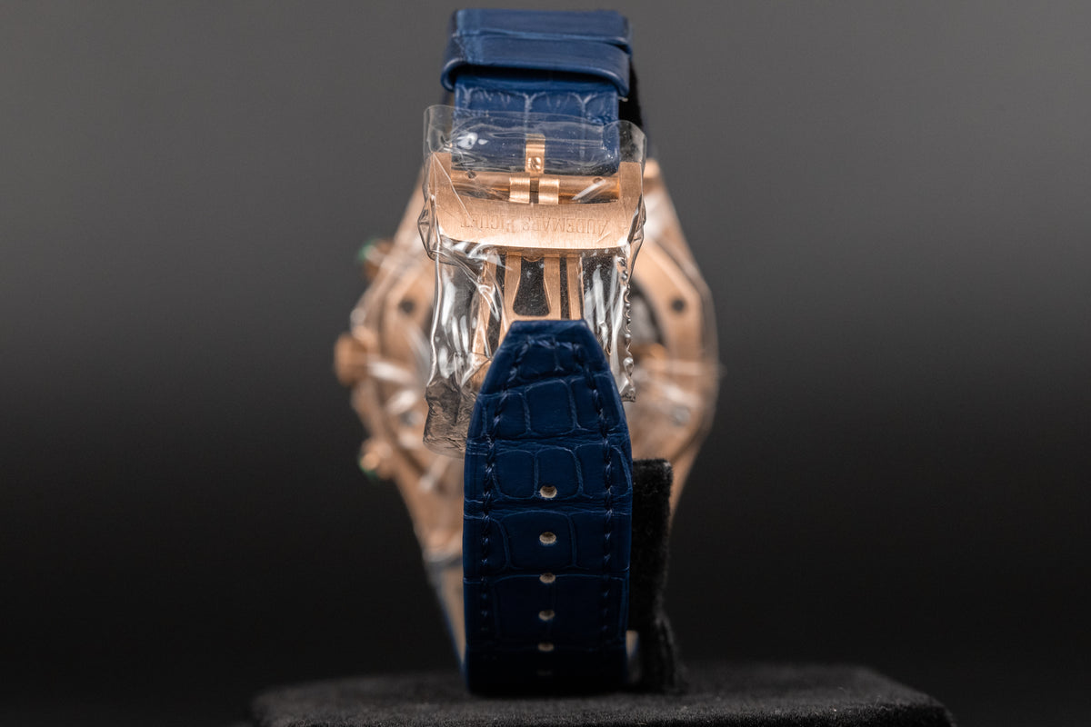 Audemars Piguet<br>26240OR Royal Oak Chronograph Flyback Blue Dial "50th Anniversary"