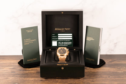 Audemars Piguet 26240OR Royal Oak Chronograph Flyback Blue Dial