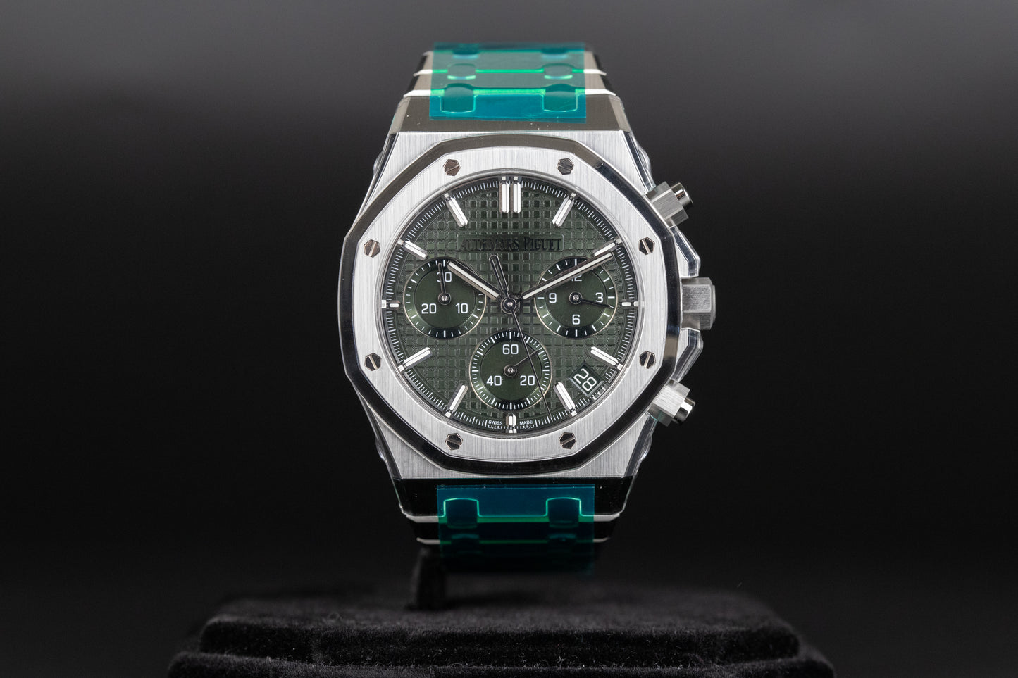 Audemars Piguet 26240ST Royal Oak Chronograph Flyback Green Dial 50th Anniversary