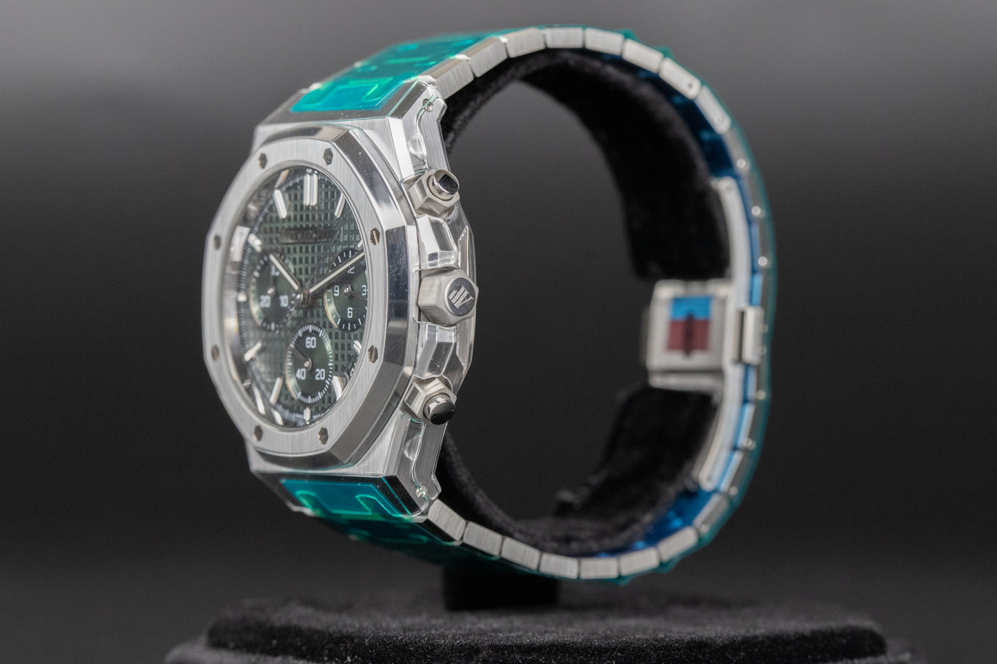 Audemars Piguet 26240ST Royal Oak Chronograph Flyback Green Dial 50th Anniversary
