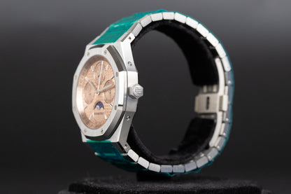 Audemars Piguet 26615TI Royal Oak Perpetual Calendar Titanium Salmon Dial