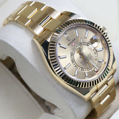 Rolex<br>326938 Sky-Dweller Champagne Index Dial