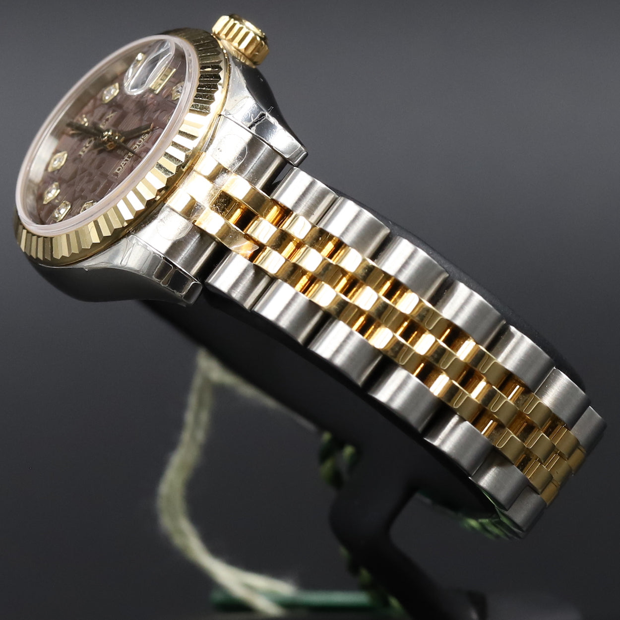 Rolex<br>179173 Datejust 26 18k/SS Black Mother of Pearl Jubilee Diamond Dial