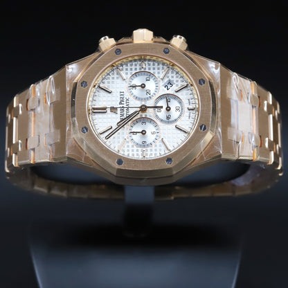Audemars Piguet<br>26331OR Royal Oak Chronograph White Dial