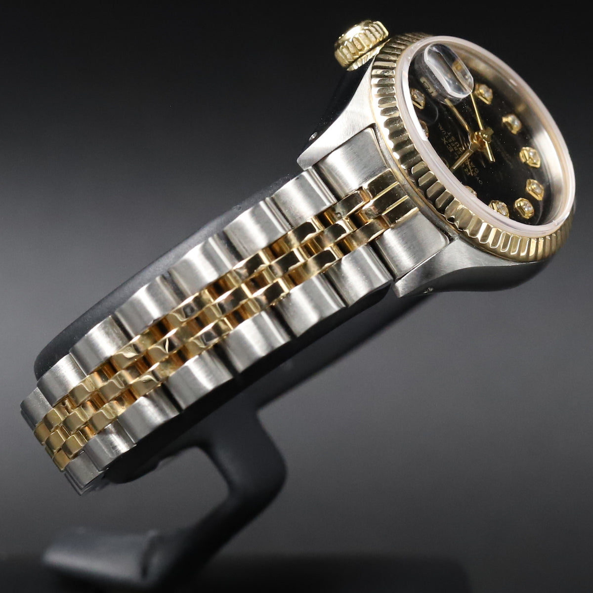 Rolex<br>179173 Datejust 26 18k/SS Black Diamond Dial