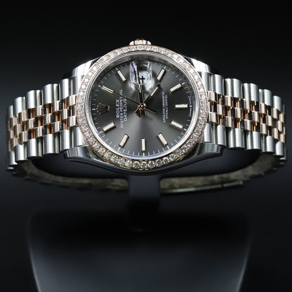 Rolex<br>126281RBR Datejust 36 SS/RG Rhodium Dial