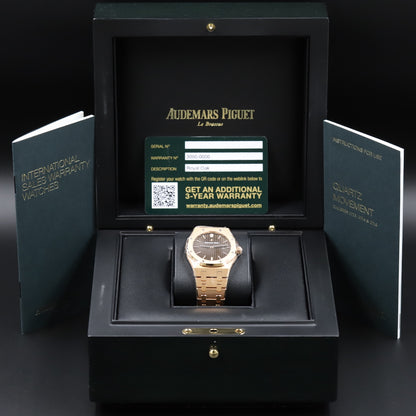 Audemars Piguet<br>67650OR Lady Royal Oak Chocolate Dial