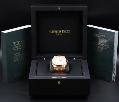 Audemars Piguet<br>15400OR Royal Oak White Dial