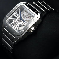 Cartier<br>WHSA0015 Santos De Cartier Skeleton Dial