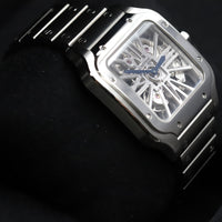 Cartier<br>WHSA0015 Santos De Cartier Skeleton Dial