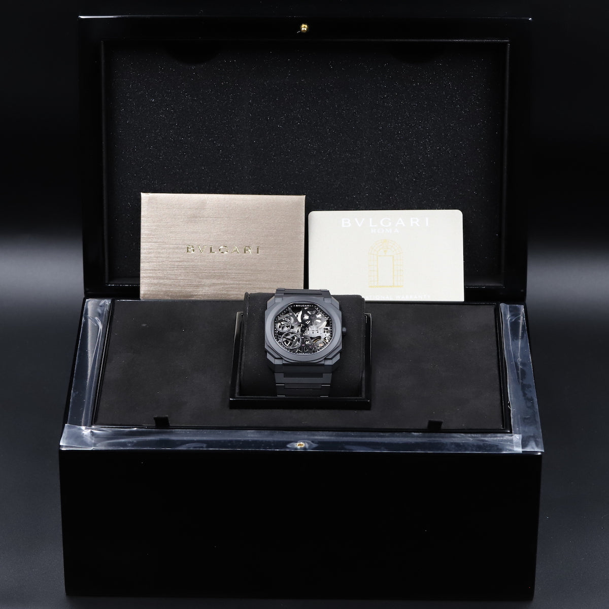 Bulgari<br>103126 Octo Finissimo Skeleton Black Ceramic