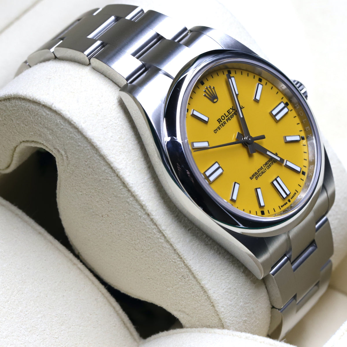 Rolex<br>124300 Oyster Perpetual 41mm Yellow Dial