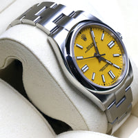 Rolex<br>124300 Oyster Perpetual 41mm Yellow Dial