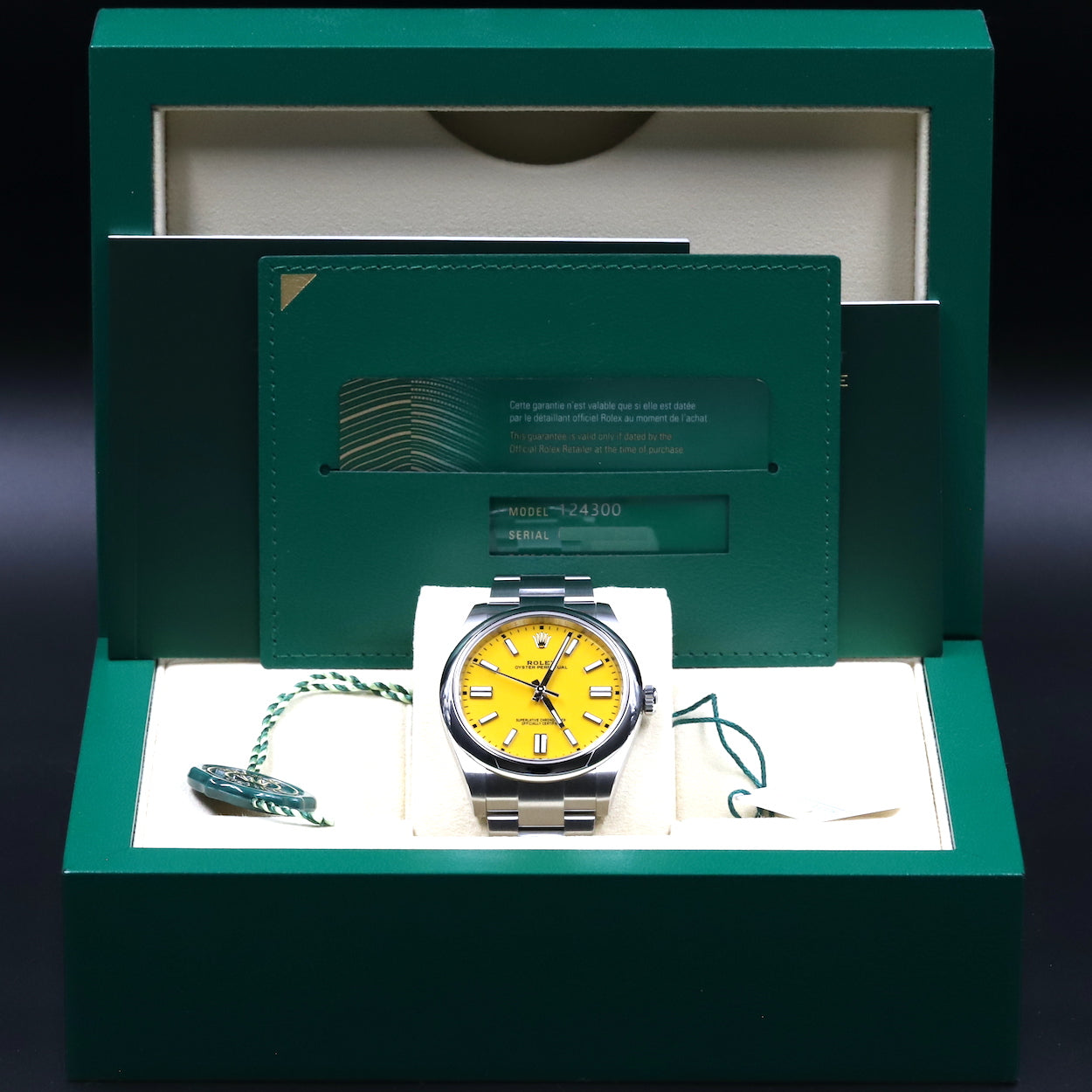 Rolex<br>124300 Oyster Perpetual 41mm Yellow Dial