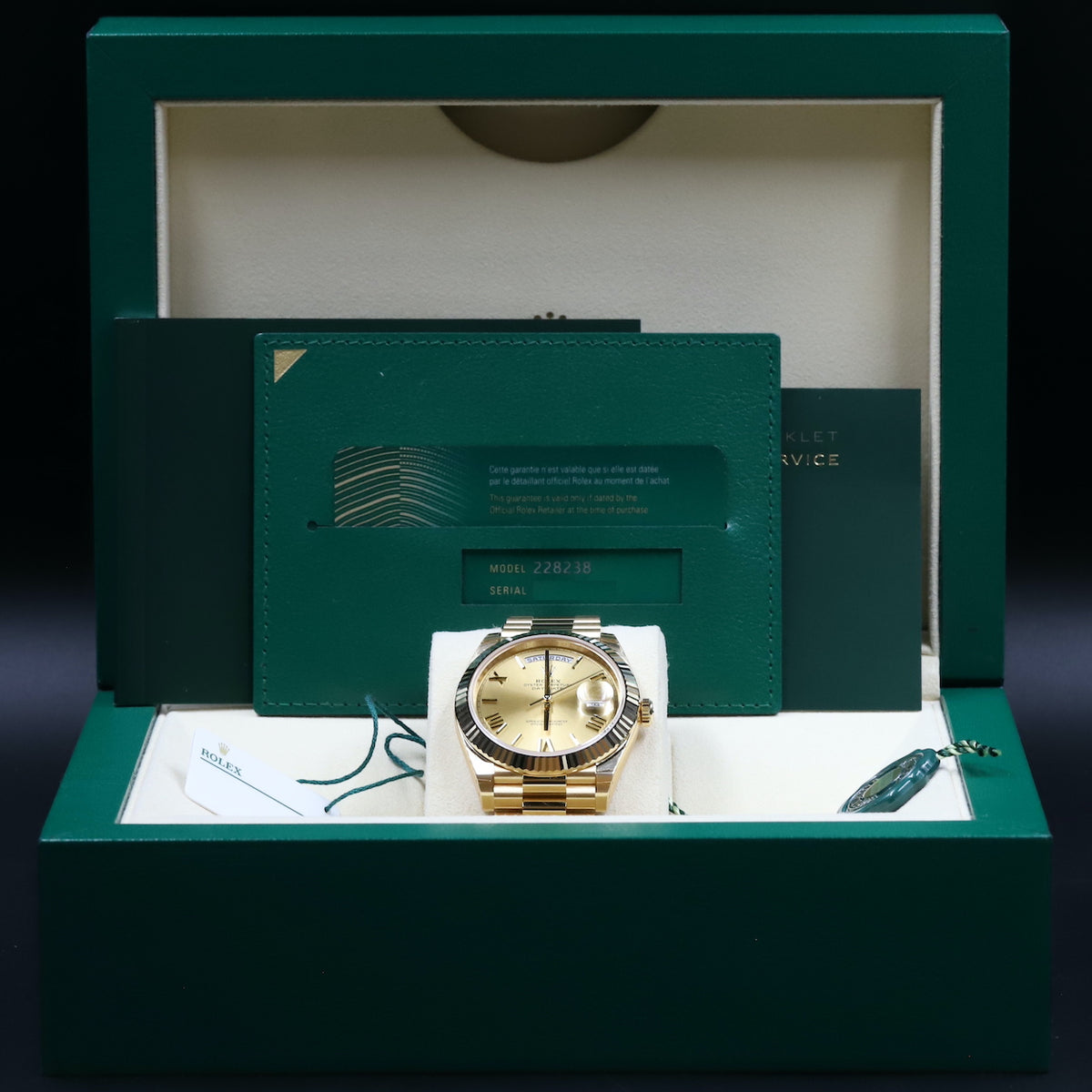 Rolex<br>228238 DayDate 40 Champagne Roman Numeral Dial