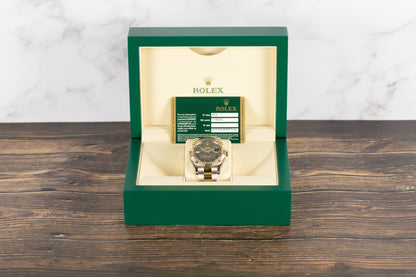 Rolex 116333 Datejust II SS/18k Slate Green 'Wimbledon' Dial
