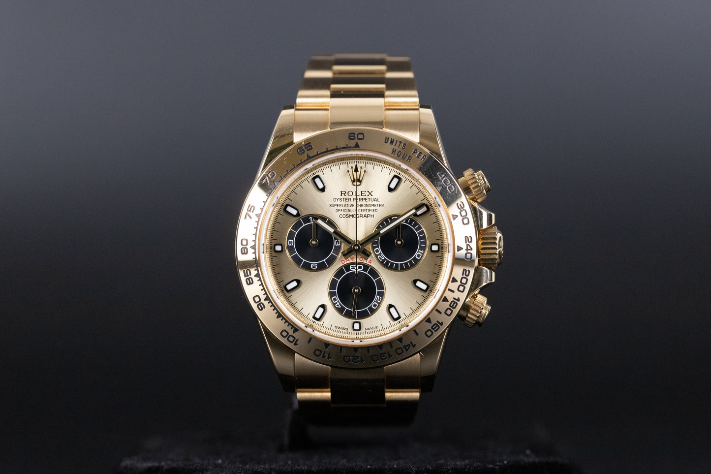 Rolex 116508 Daytona Champagne/Black Dial