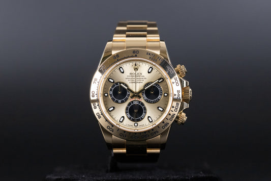 Rolex 116508 Daytona Champagne/Black Dial