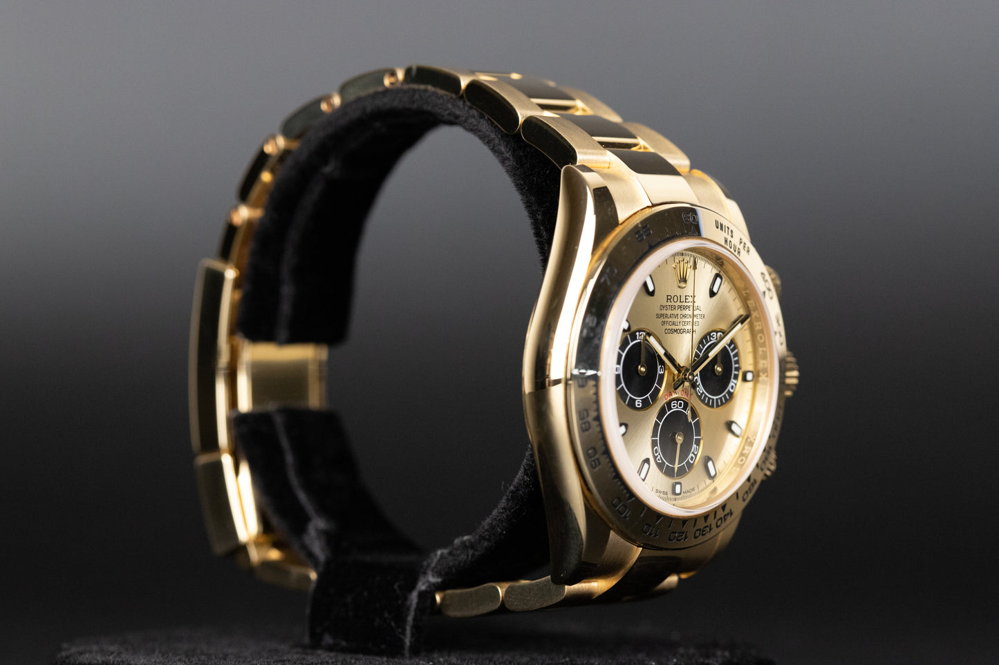 Rolex 116508 Daytona Champagne/Black Dial