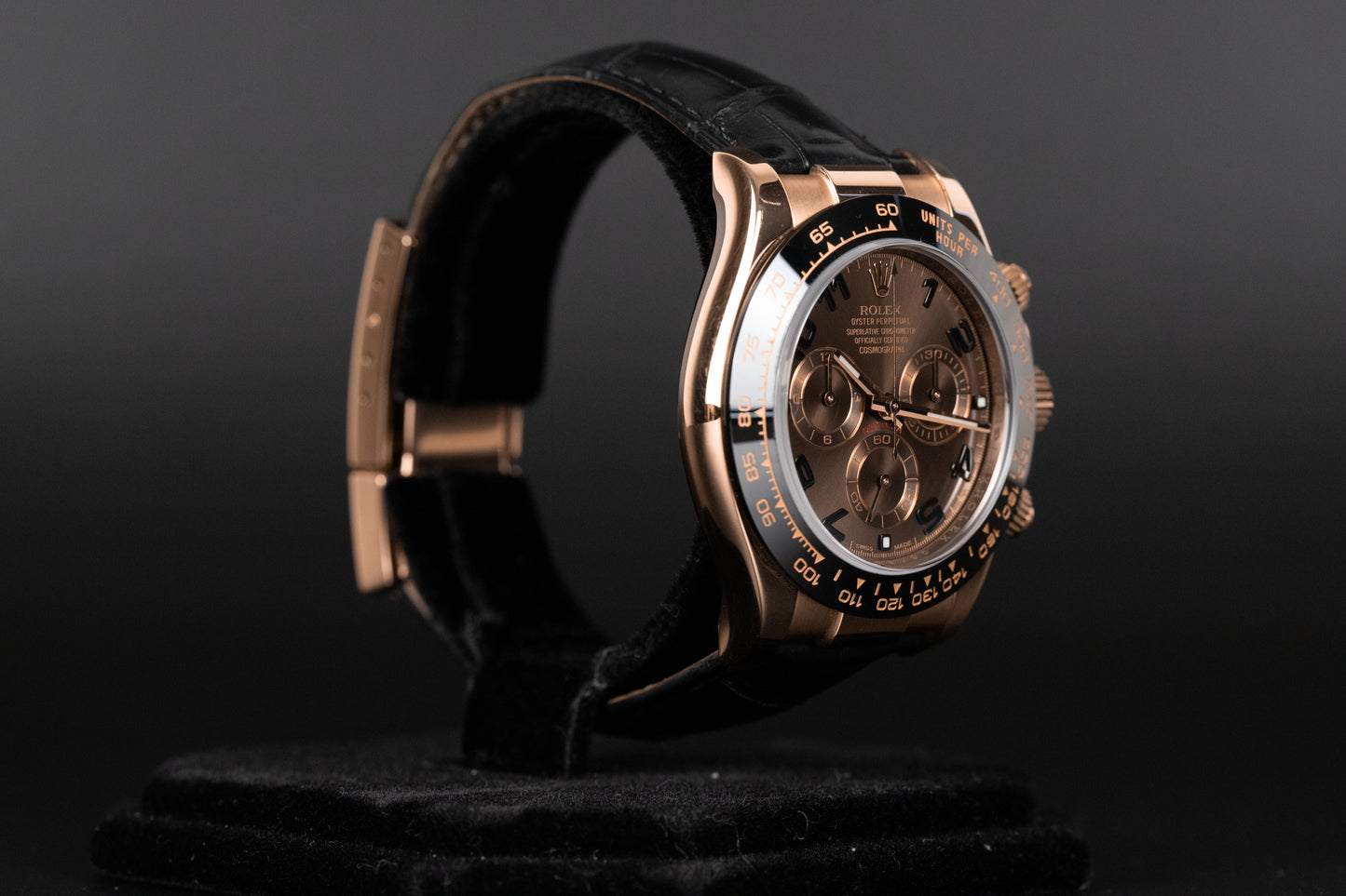 Rolex 116515LN Daytona Rose Gold Chocolate Arabic Dial