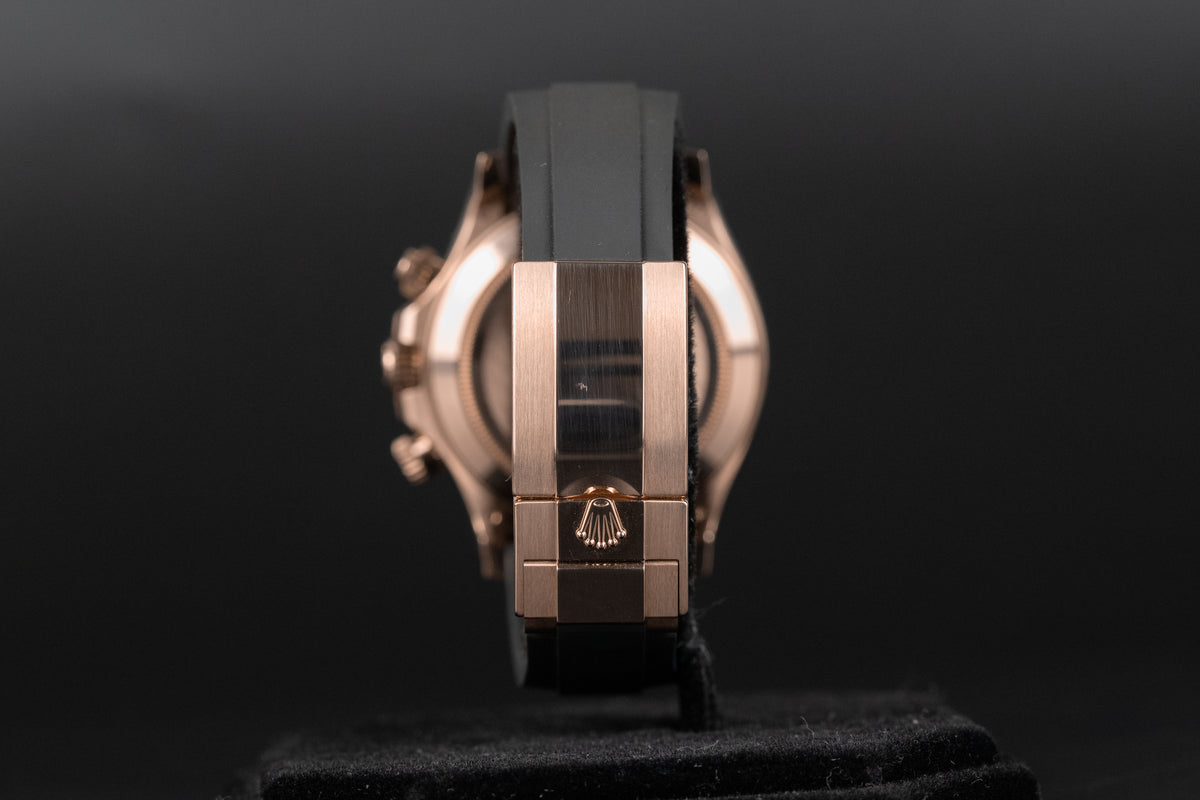 Rolex<br>116515 Daytona Oysterflex Rose Gold Black Diamond Dial