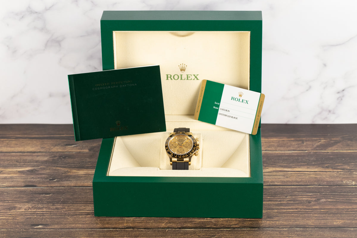 Rolex<br>116518LN Daytona Oysterflex Champagne Dial