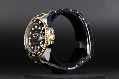 Rolex 116713LN GMT Master II SS/18k Black Dial