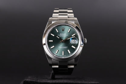 Rolex 126300 Datejust 41 Mint Green Dial