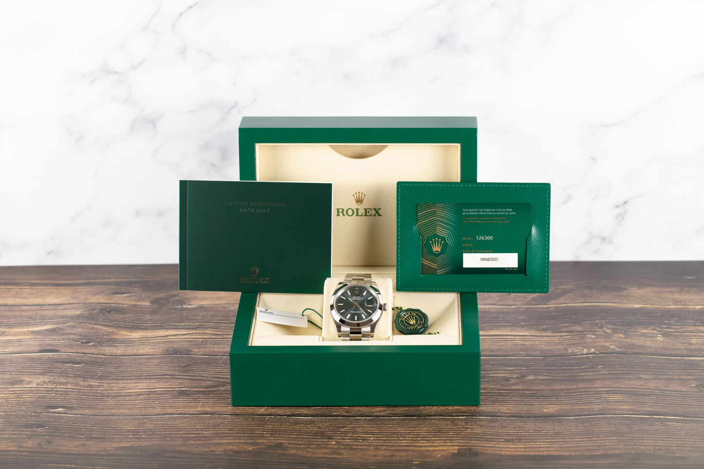 Rolex 126300 Datejust 41 Mint Green Dial