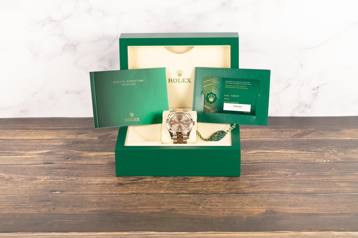 Rolex<br>126331 Datejust 41 SS/RG Sundust Dial
