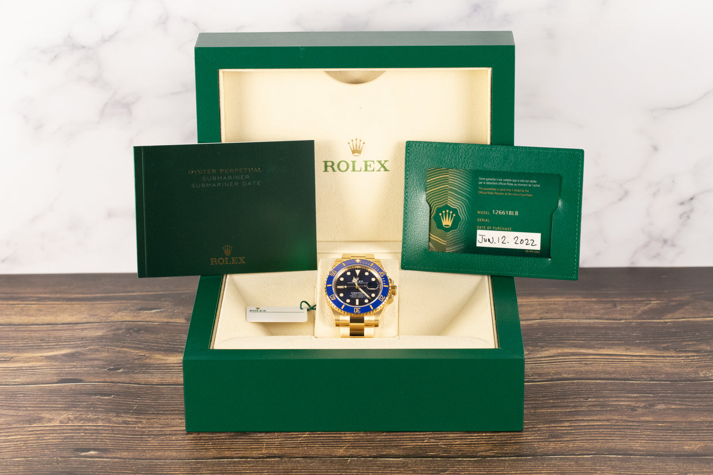 Rolex 126618LB Submariner 18k Blue Dial