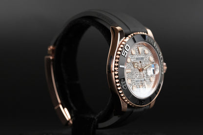 Rolex 126655 Yacht-Master 40 Oysterflex Pave Diamond Dial