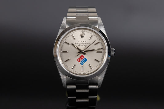 Rolex 14000 Oyster Perpetual Air King 34mm Dominos Dial