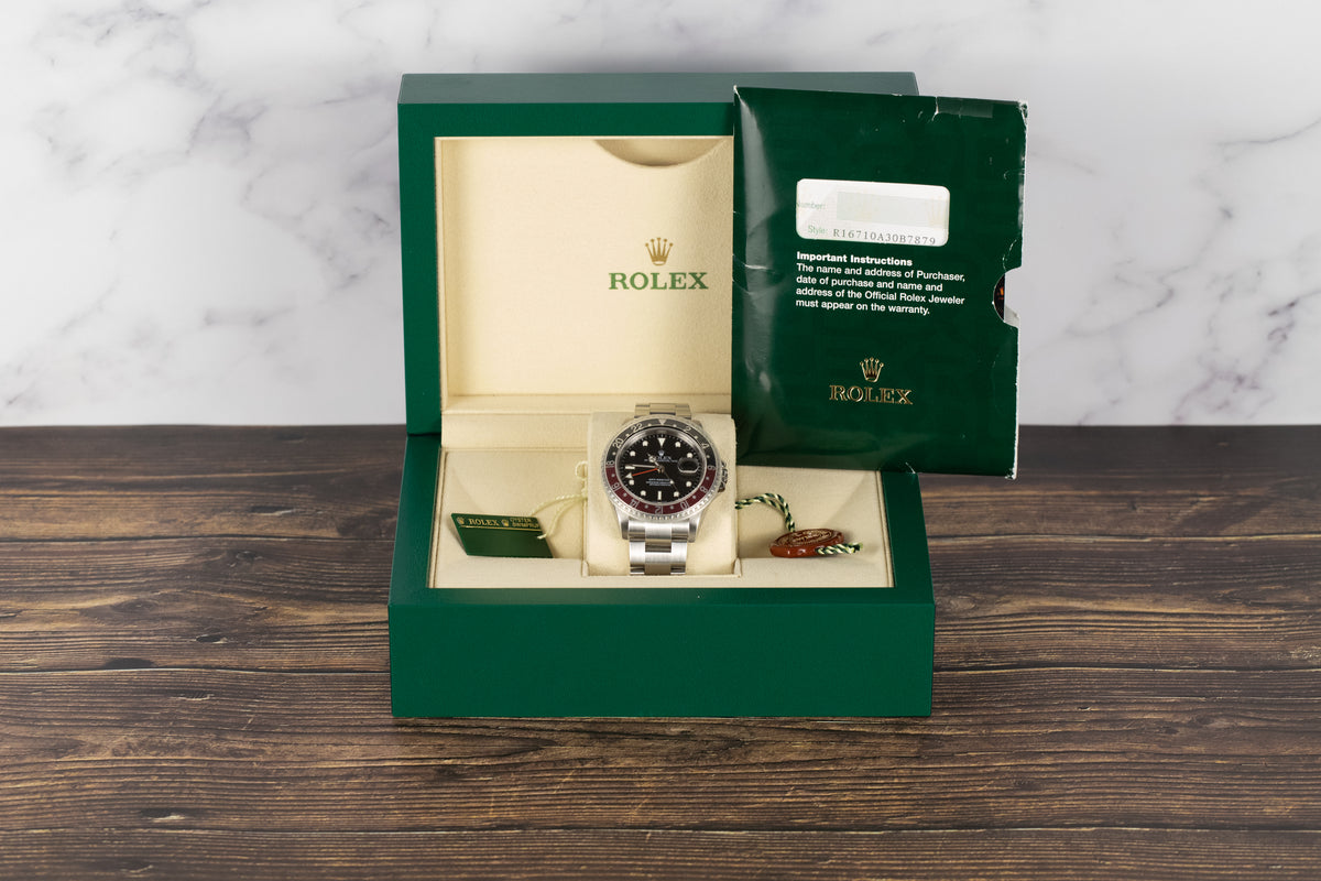 Rolex<br>16710 GMT Master II 'Coke' No Holes