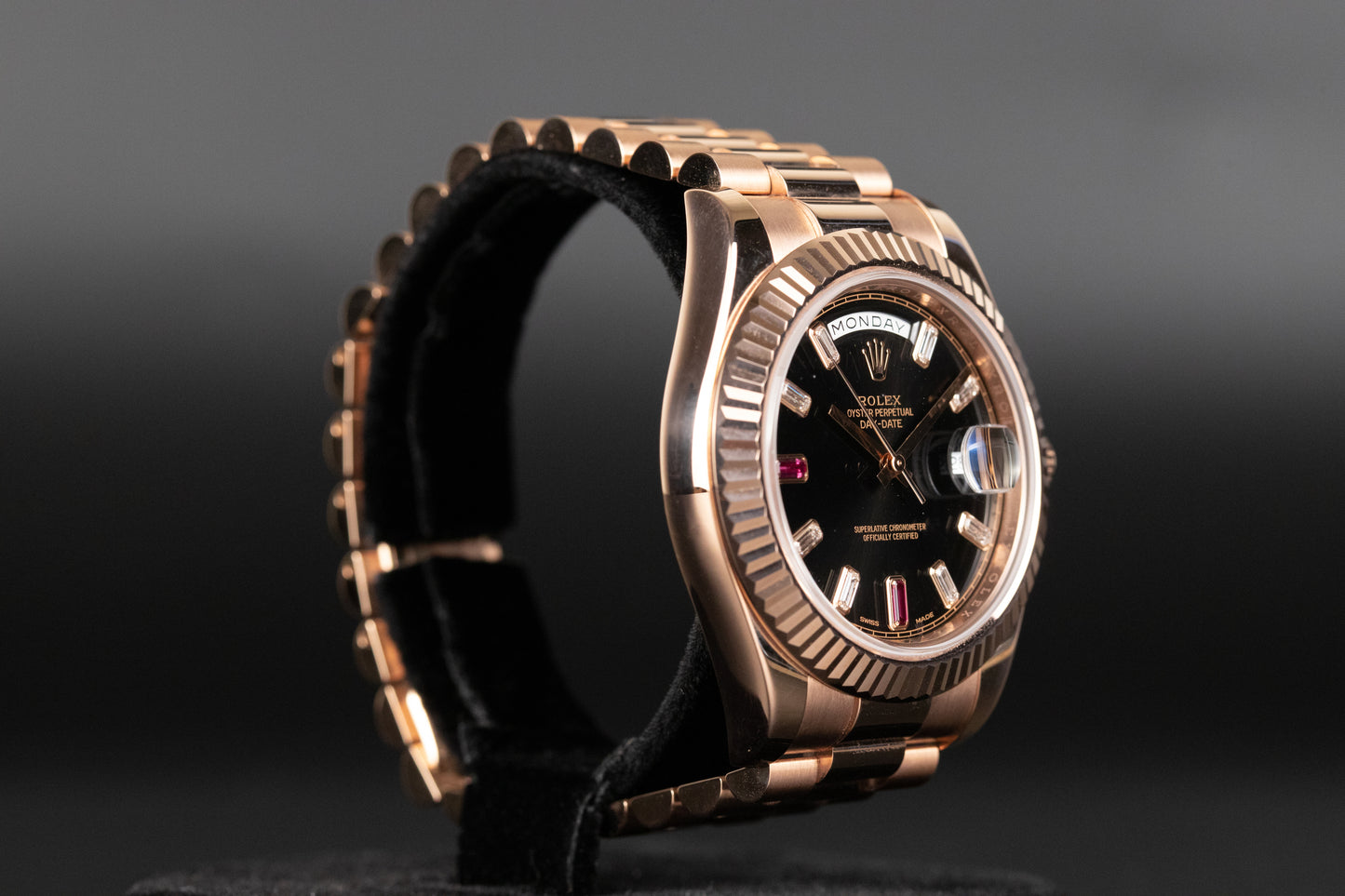 Rolex 218235 DayDate II Ruby Dial