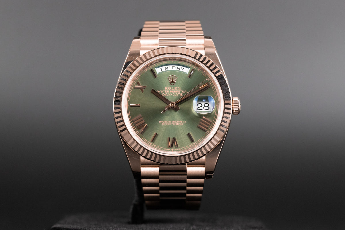 Rolex<br>228235 DayDate 40 Olive Green Dial