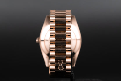 Rolex 228235 DayDate 40 Chocolate Diagonal Motif Dial