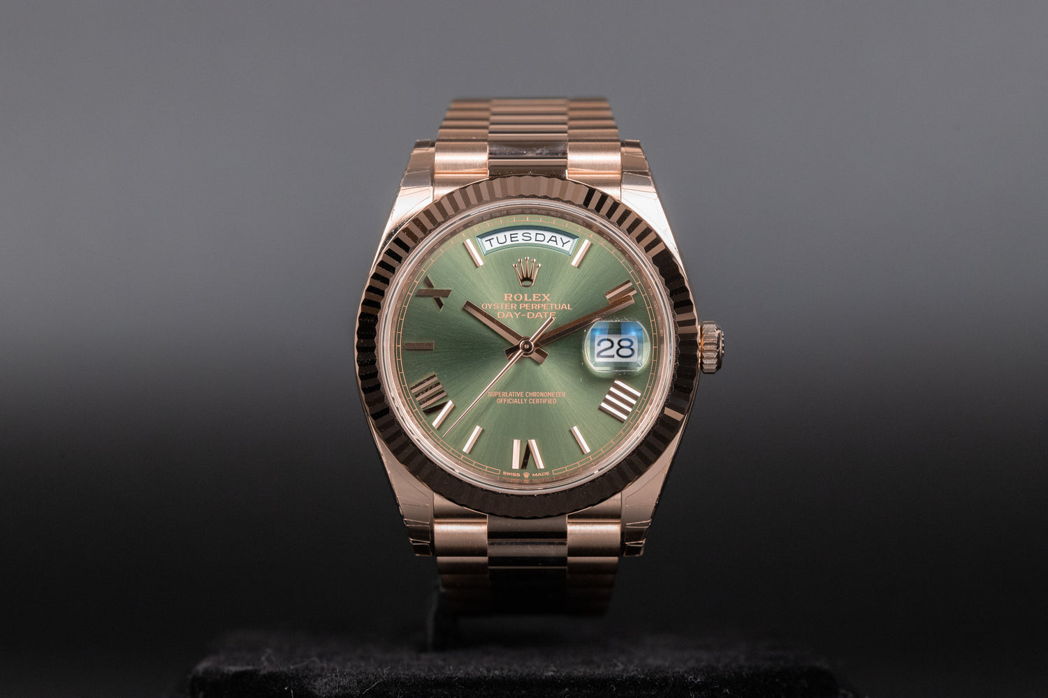 Rolex 228235 DayDate 40 Olive Green Dial